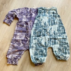 KATE QUINN Set of Two 12-18mos Rompers